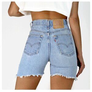 Levi's Sky Blue Denim Shorts